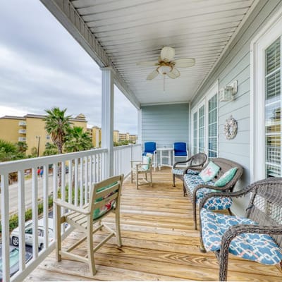 Second-level beachfront villa w/ shared pool, ocean views, & balcony