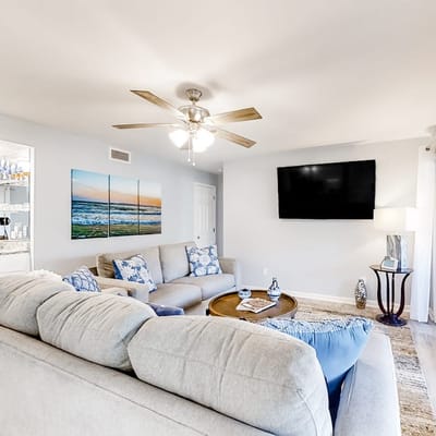 Updated beach villa with lagoon-view balcony at Kiawah Island Golf Resort